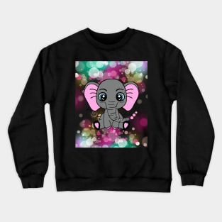 BABY Elephant Graphic Jungle Animals Crewneck Sweatshirt